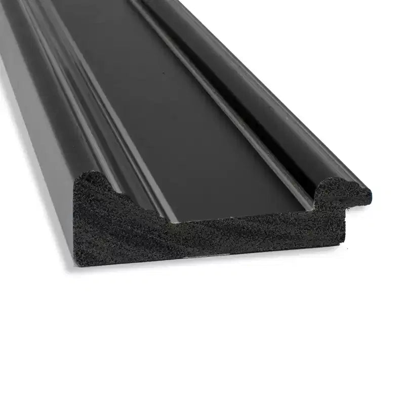 24" x 30" Nicht facettierter Ridge Schwarzer Wandspiegel