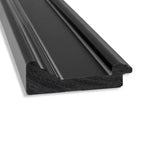 24" x 30" Nicht facettierter Ridge Schwarzer Wandspiegel