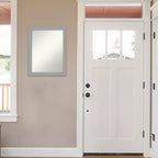 Miroir mural en nickel brossé non biseauté 22" x 28" - Rectangle moderne, comprend la quincaillerie de montage