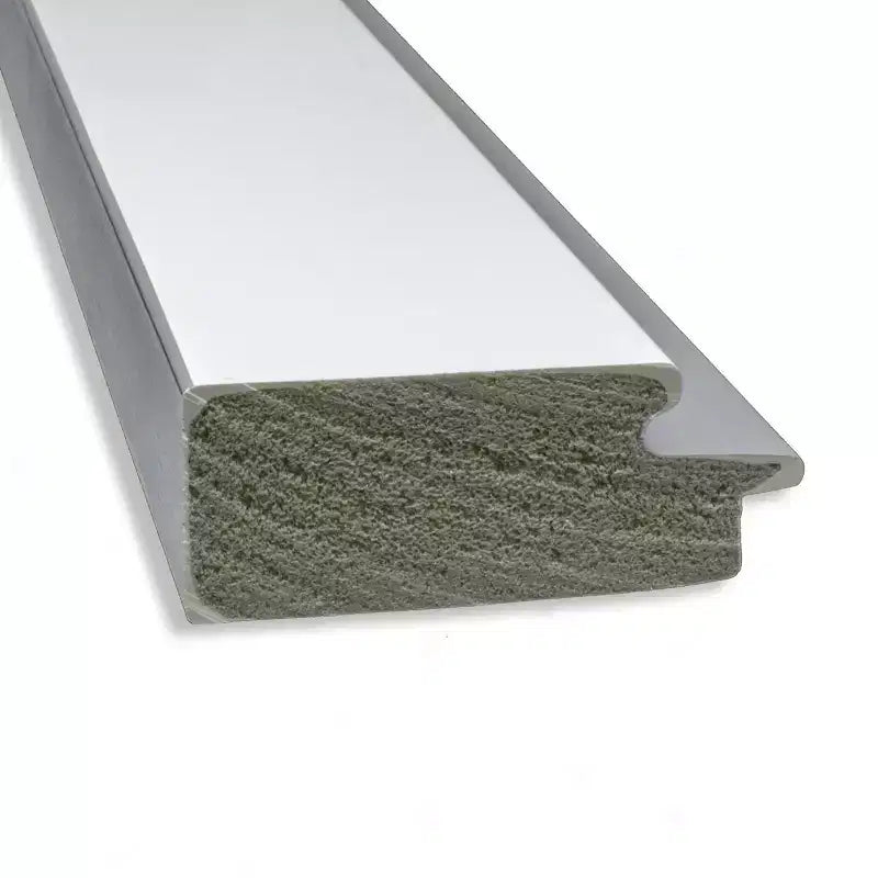 24" x 30" Non-Beveled Bathroom Wall Mirror - White Silver Frame, Rectangle, Polystyrene, Wall Mounted