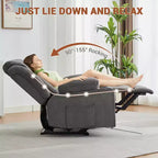 Manueller Relaxsessel mit Schaukelbewegung, Massage und Wärme