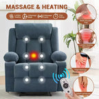Manueller Relaxsessel mit Schaukelbewegung, Massage und Wärme
