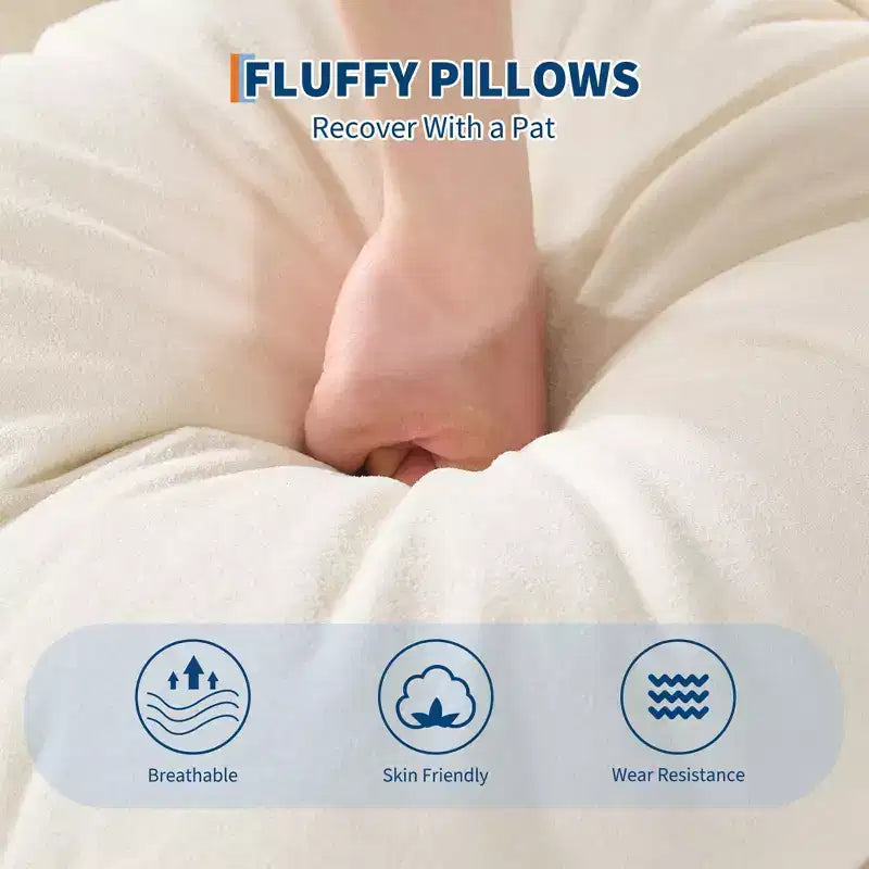 Sofá cama de suelo ajustable de 5 posiciones de 64.9'', tumbona tapizada para adultos y mascotas, sofá perezoso plegable  
