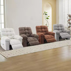 Schaukel-Relaxsessel mit Massage- und Heizfunktion, 2 Seitentaschen