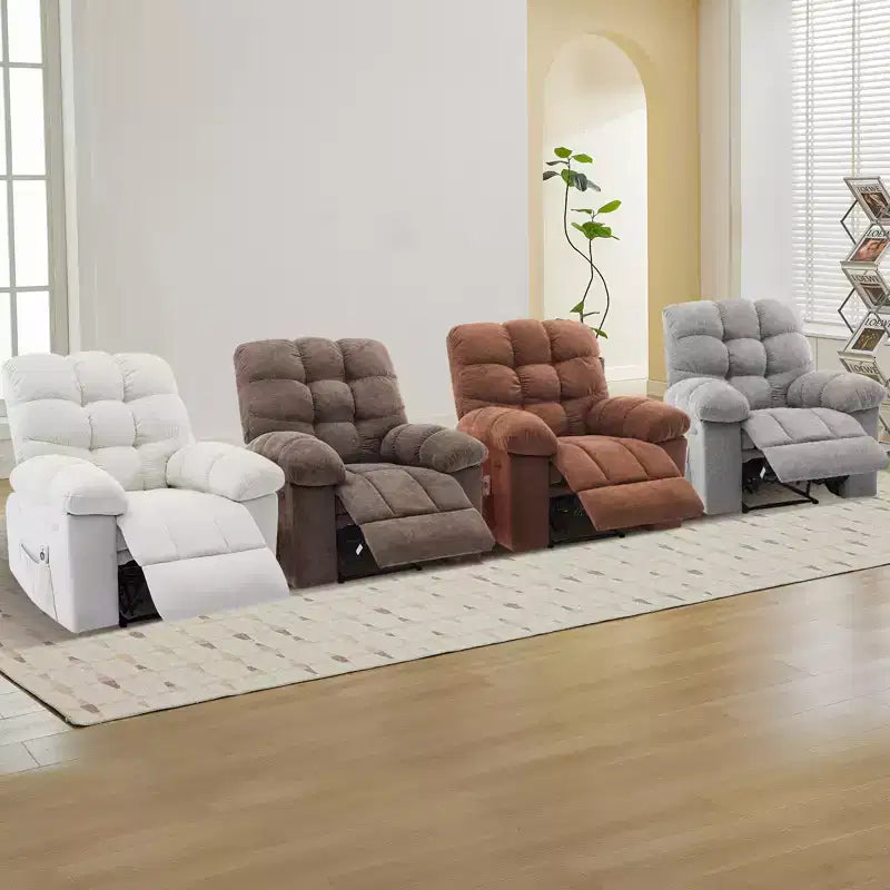 Schaukel-Relaxsessel mit Massage- und Heizfunktion, 2 Seitentaschen