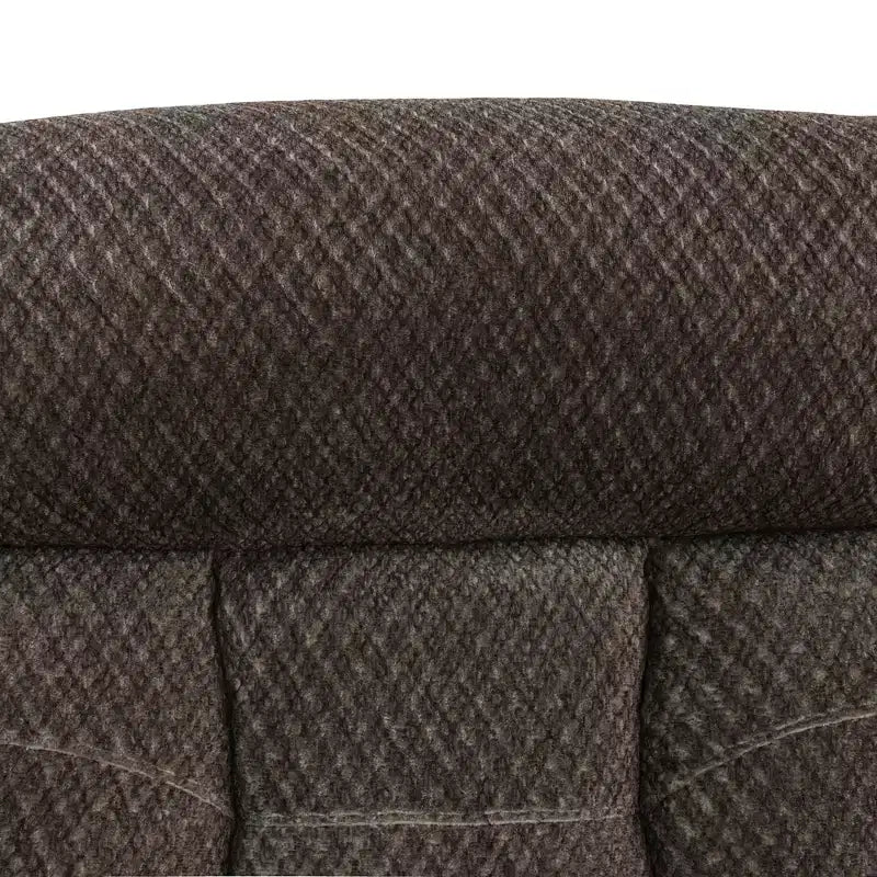 Manueller Relaxsessel, nicht pillender atmungsaktiver Stoffsessel mit verstellbarer Rückenlehne für Wohnzimmer, Braun