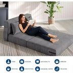 76-Zoll umwandelbares Schlafsofa - 4-in-1 klappbares Schlafsofa mit Cordstoffbezug
