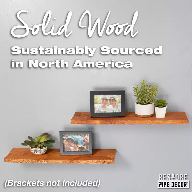 24 in. Reclaimed Wood Wall Shelf