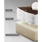 Schaukel-Relaxsessel, 360° drehbarer Schaukelstuhl, Einzelsessel, extra breiter manueller Relaxsessel, Chenille-Bezug
