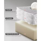 Schaukel-Relaxsessel, 360° drehbarer Schaukelstuhl, Einzelsessel, extra breiter manueller Relaxsessel, Chenille-Bezug