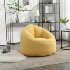 Sitzsack mit Schaumstofffüllung und Fußhocker