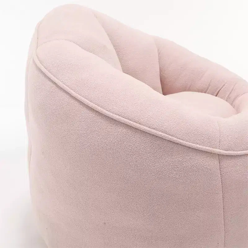 Sitzsack mit Schaumstofffüllung und Fußhocker