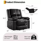 Elektrisches Relaxsofa mit Massage- und Lendenheizung