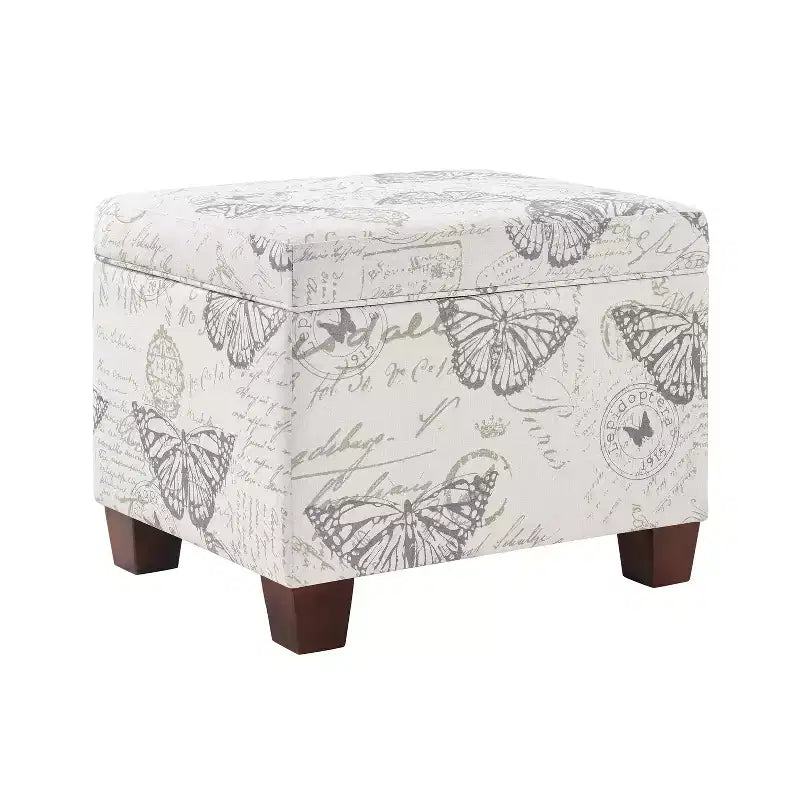 Upholstered Storage Ottoman with Hidden Storage