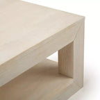 Rechteckiger Couchtisch mit unterem Regal, 48" x 24"