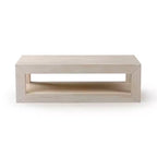 Rechteckiger Couchtisch mit unterem Regal, 48" x 24"