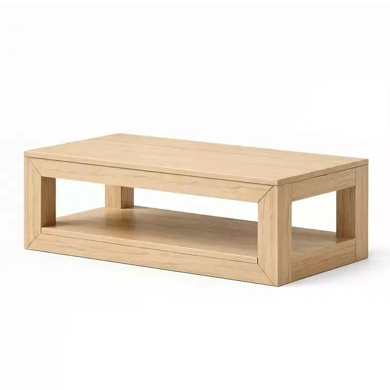Rechteckiger Couchtisch mit unterem Regal, 48" x 24"
