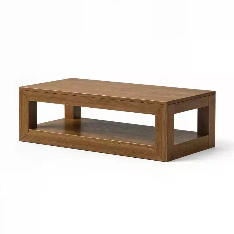 Rechteckiger Couchtisch mit unterem Regal, 48" x 24"