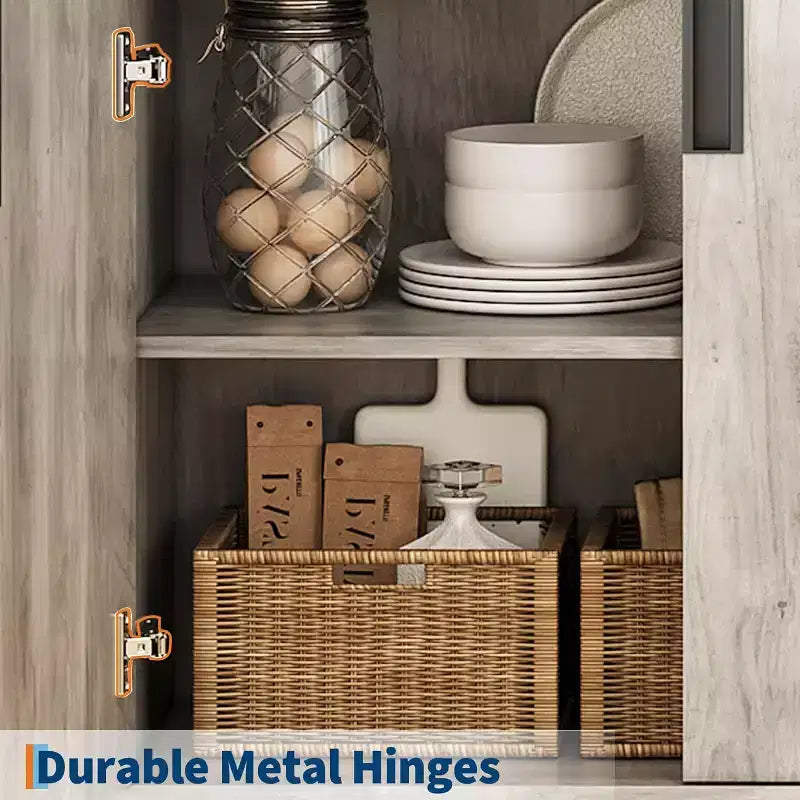 71-Inch 5-Tier Bookcase with Cabinet Doors and Metal Base