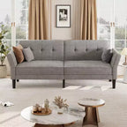 89" Verwandlungs-Futon-Schlafsofa mit verstellbarer Rückenlehne und Armlehnen