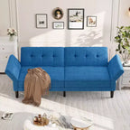 89" Verwandlungs-Futon-Schlafsofa mit verstellbarer Rückenlehne und Armlehnen
