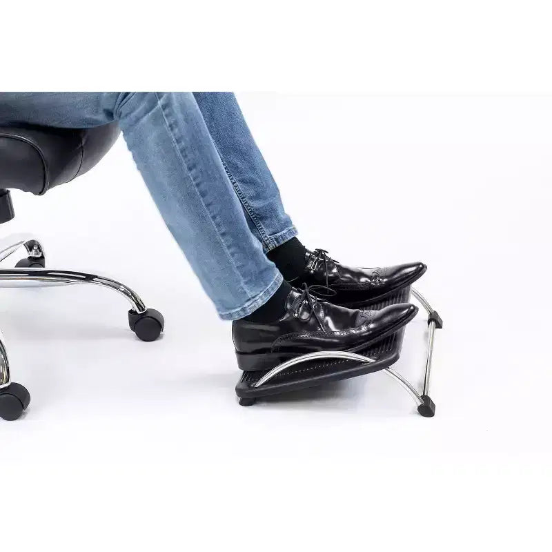 Neigbarer Fußstütze unter dem Schreibtisch | Ergonomische verstellbare Fußstütze fürs Büro | Große Plattform